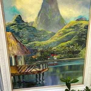 Tropical Paradise Landscape Painting